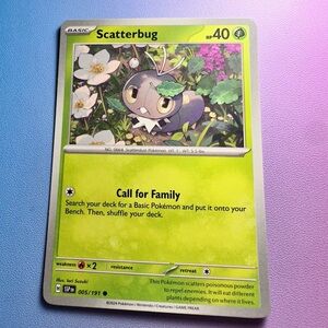 scatterbug - 005/191 (common) — pokemon: surging sparks